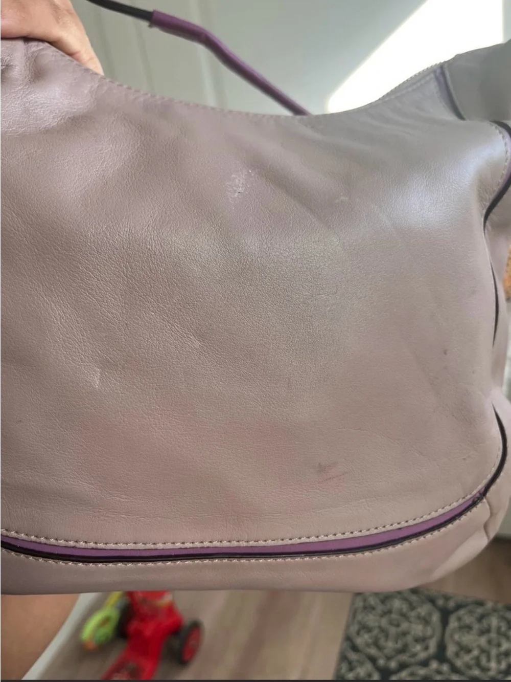Coach Lavender Leather Shoulder Bag 💜